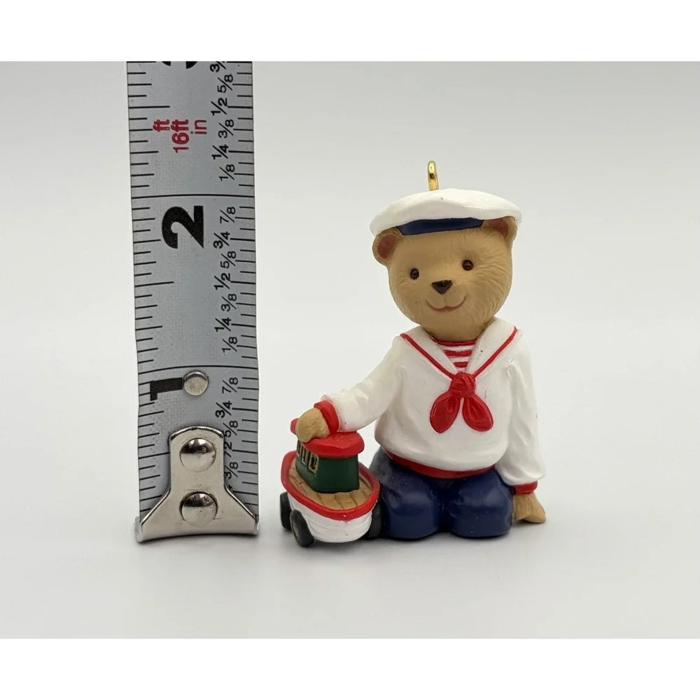Hallmark 1993 Abearnathy Bearinger Bear Collection Christmas Ornament Vintage